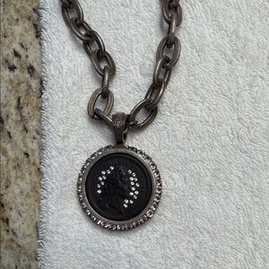 Elegant Silver Coin Pendant Necklace